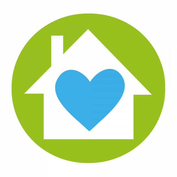Harmony Community Care Heart in a Home Icon